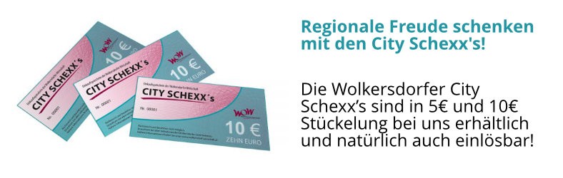 Einkaufsgutscheine der Wolkersdorfer Wirtschaft